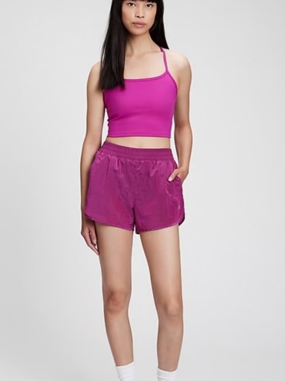 NWT Gap Gapfit G Sprint shorts mid rise purple - Size Large